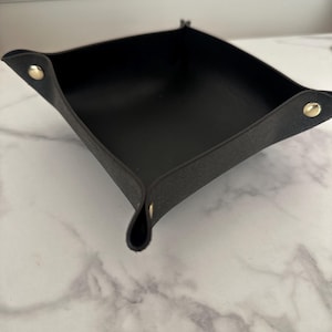 Personalized Leather Valet Tray | catch all tray | Groomsman gift | Dad gift | Mens gift | Birthday | Anniversary