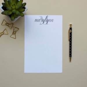 Personalized Initial Notepad / Monogram Notepad / Personalized Notepad / Name Notepad