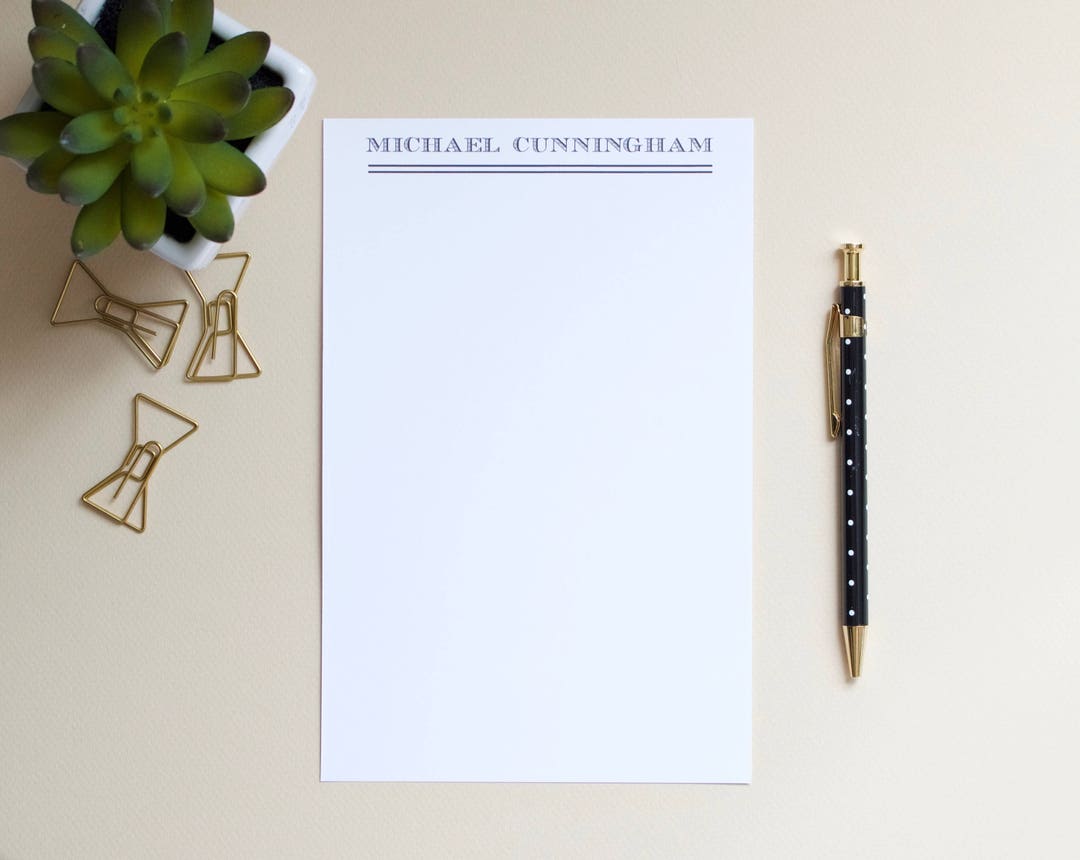 Personalized Notepad / Mens Notepad / Custom Notepad / Name Etsy