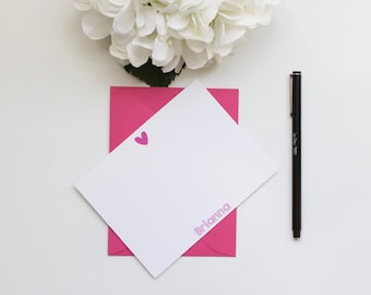 Personalized Stationery, Monogram Stationery, Kids Stationery, Flat Notecards
