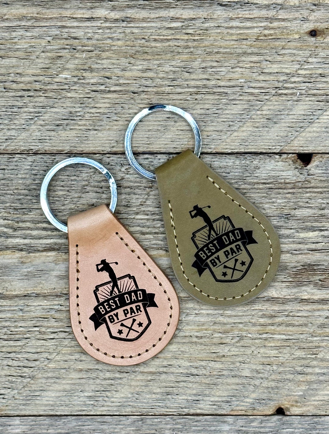 Ashton And Finch Portachiavi In Legno 'Best Ever Dad' – Regalo Sincero Per La Festa Del Papà, Design Rustico