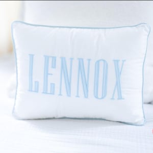 Custom Embroidered monogram name Pillow with monogram nursery pillow with monogram dorm room decor toddler pillow with name pillow embroider