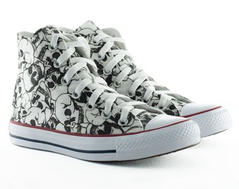 converse skull high tops