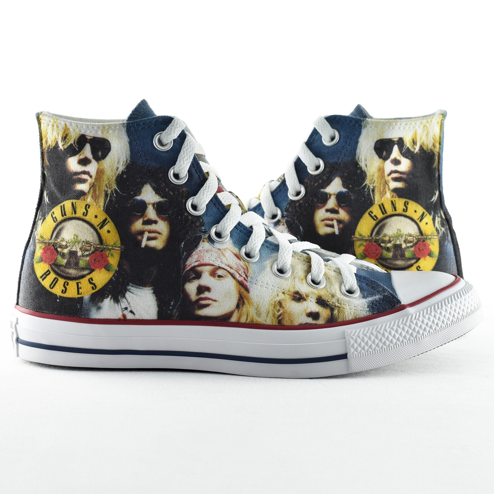 Guns N' Roses Fan Art Custom Converse Sneakers Inspired | Etsy