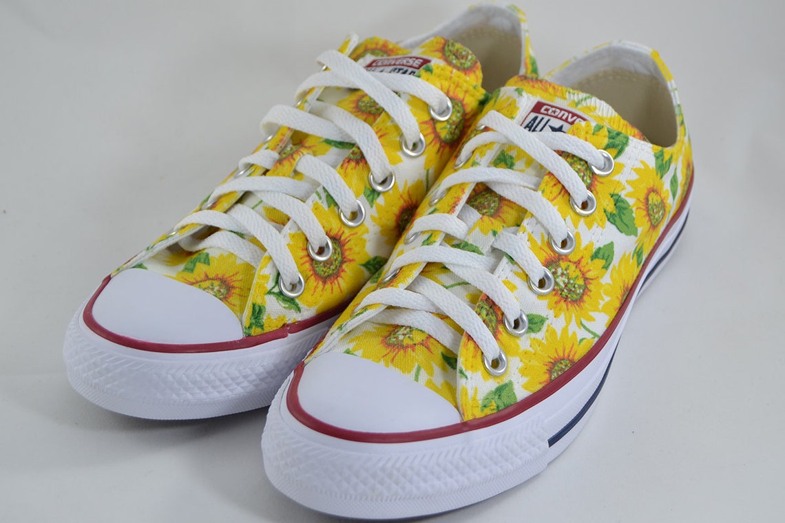 Sunflower custom Converse / custom shoes Etsy