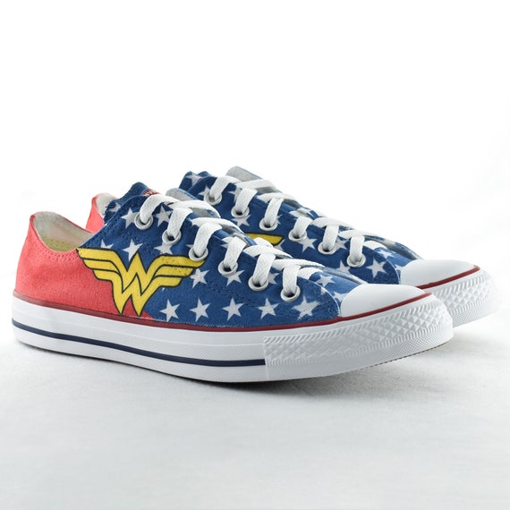 custom wonder woman converse