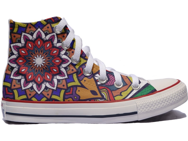 Mandala hinduism buddhism custom shoe converse personalized | Etsy