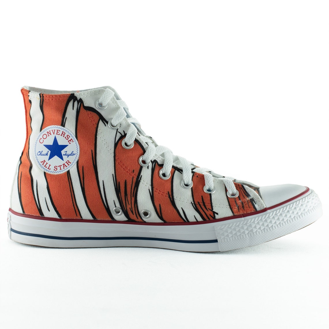 Cat in the hat fan art custom converse / thing 1 thing 2 / Etsy