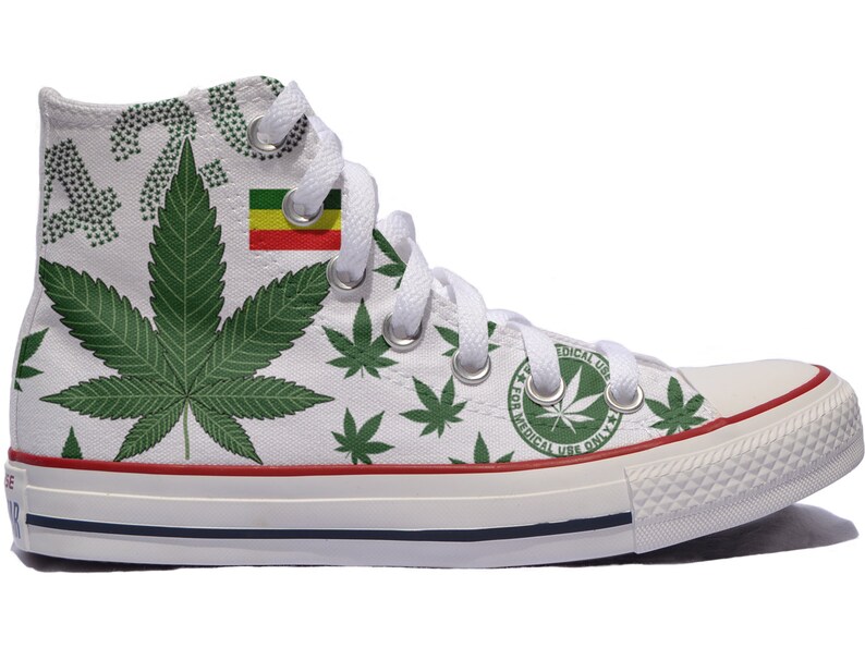 custom weed shoes