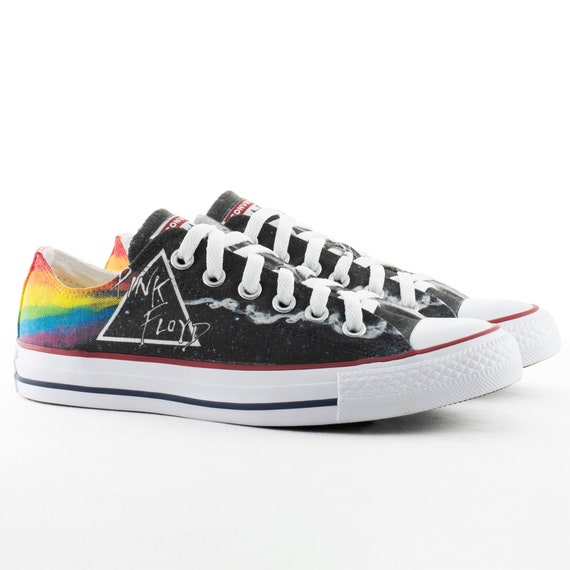 Rosa Floyd Fan Kunst benutzerdefinierte Converse dunkle Rosa Floyd Fan Kunst benutzerdefinierte Converse dunkle