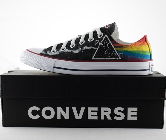 Rosa Floyd Fan Kunst benutzerdefinierte Converse dunkle Rosa Floyd Fan Kunst benutzerdefinierte Converse dunkle