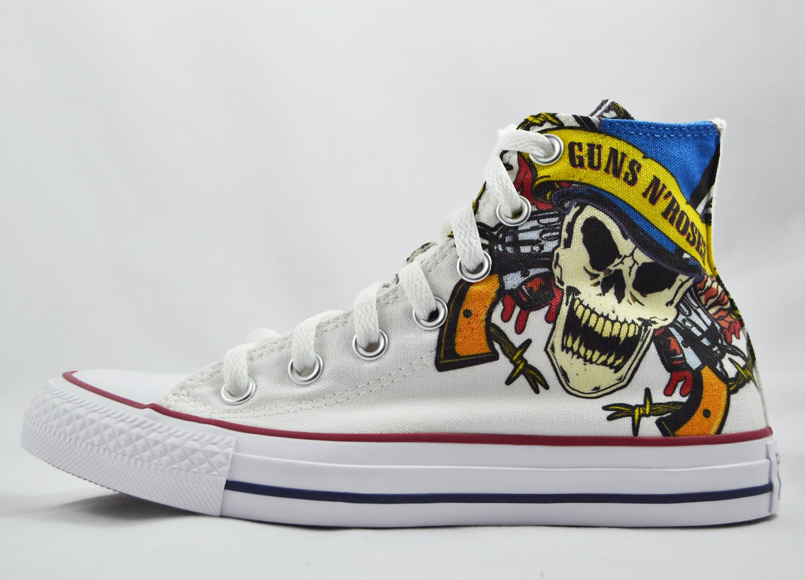 Guns N� Roses Fan Art converse custom sneakers rock shoes