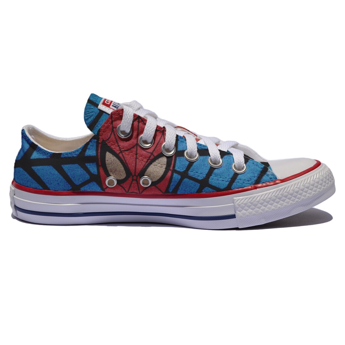 Spiderman inspired custom Converse superhero fan art custom Etsy