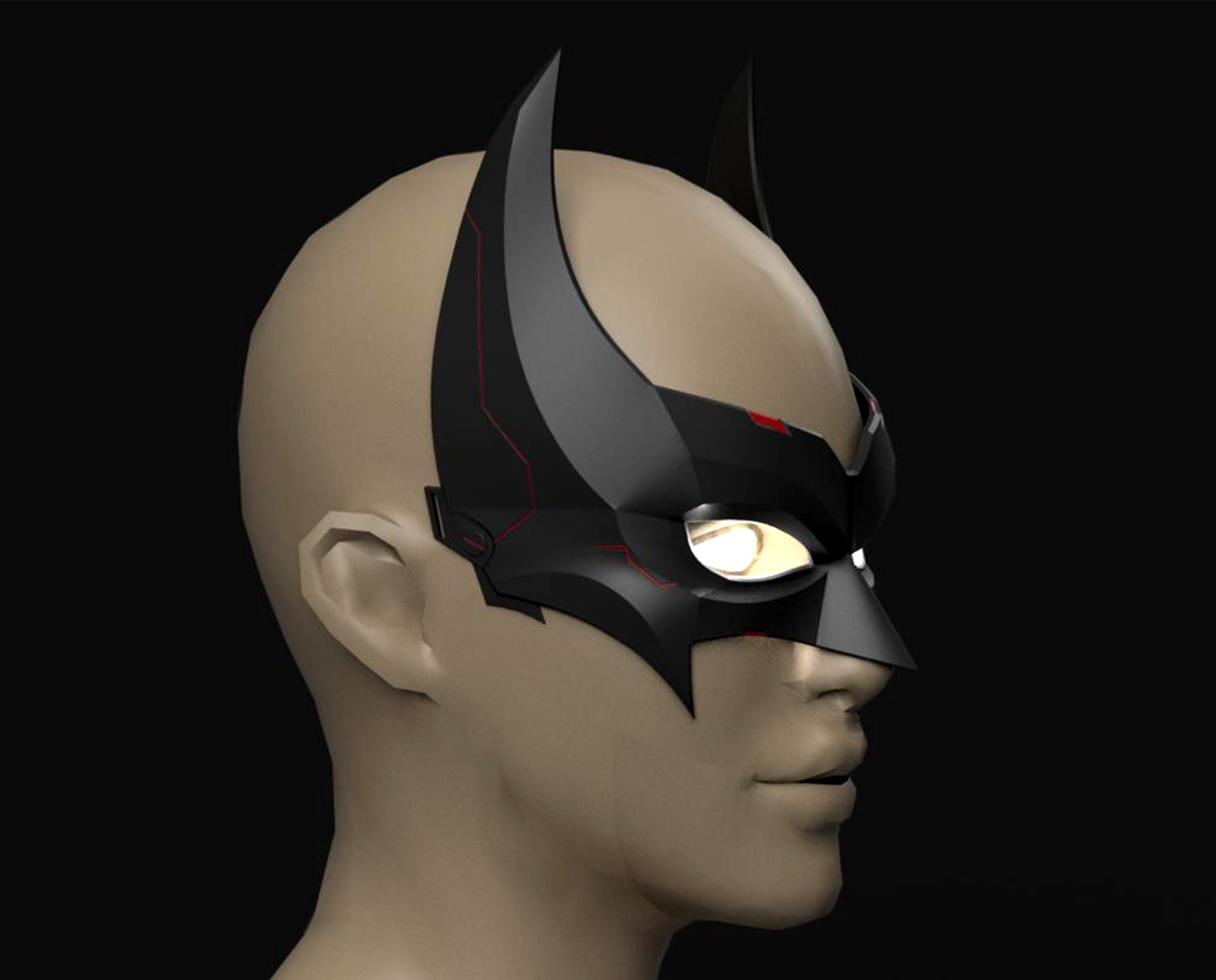 Batwoman Mask 3D File Etsy batwoman-mask-3d-file-etsy