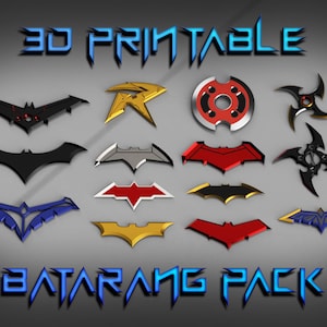 3D Printable Batarang Pack