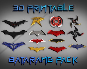 3D Printable Batarang Pack