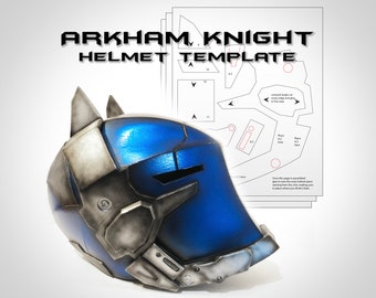 Plantilla de casco de Arkham Knight