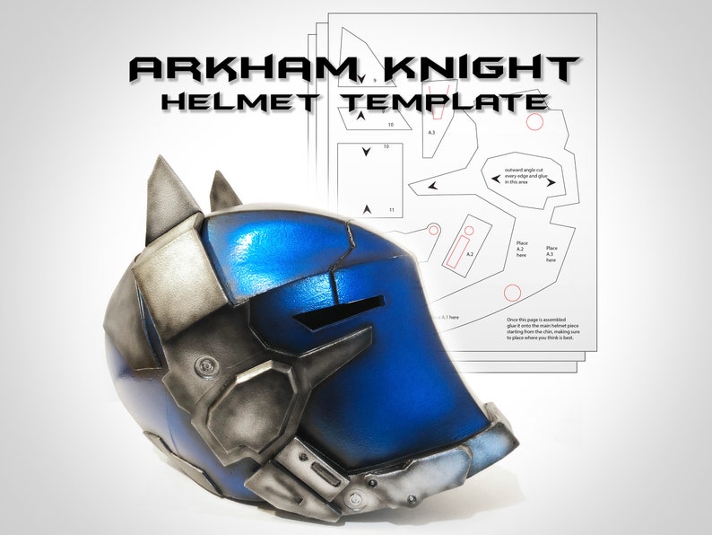 Arkham Knight Helmet Template
