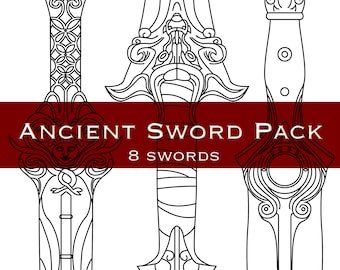 Ancient Sword Pack Foam Template