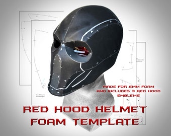 Red Hood Helmet Foam Template