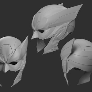 Archivo 3D del casco de Wolverine