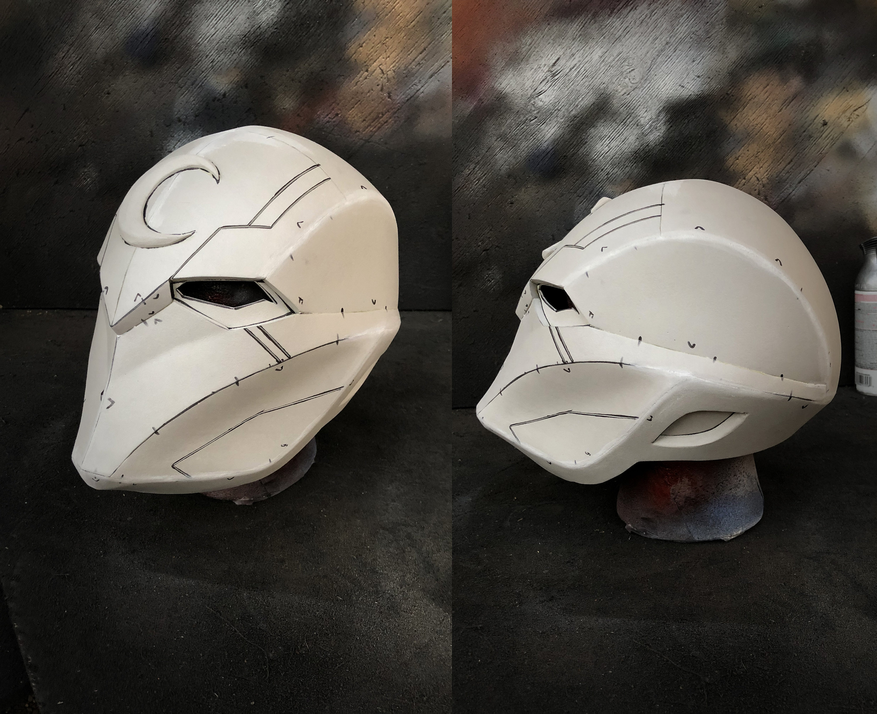 Lunar Knight Helmet Foam Template Etsy