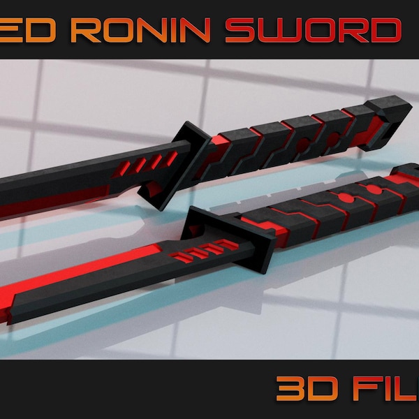 Red Ronin Sword 3D Print File