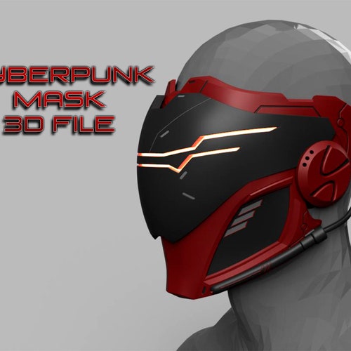 Cyberpunk Mask 3D File - Etsy