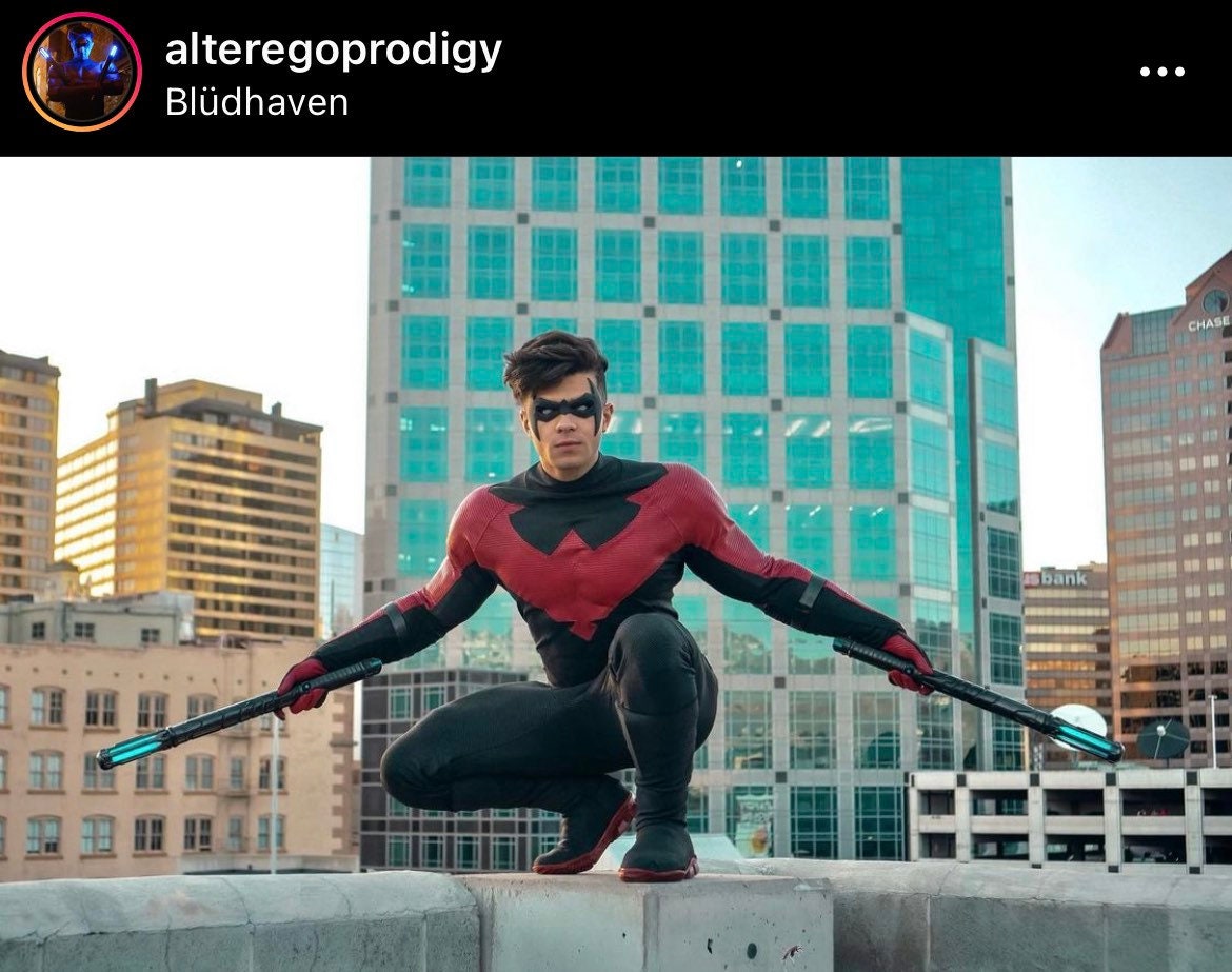 Nightwing Escrima Sticks V.2 3D File - Etsy Israel, image size:1170x923