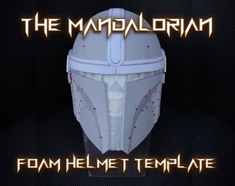 Mandalorian Helmet Foam Template