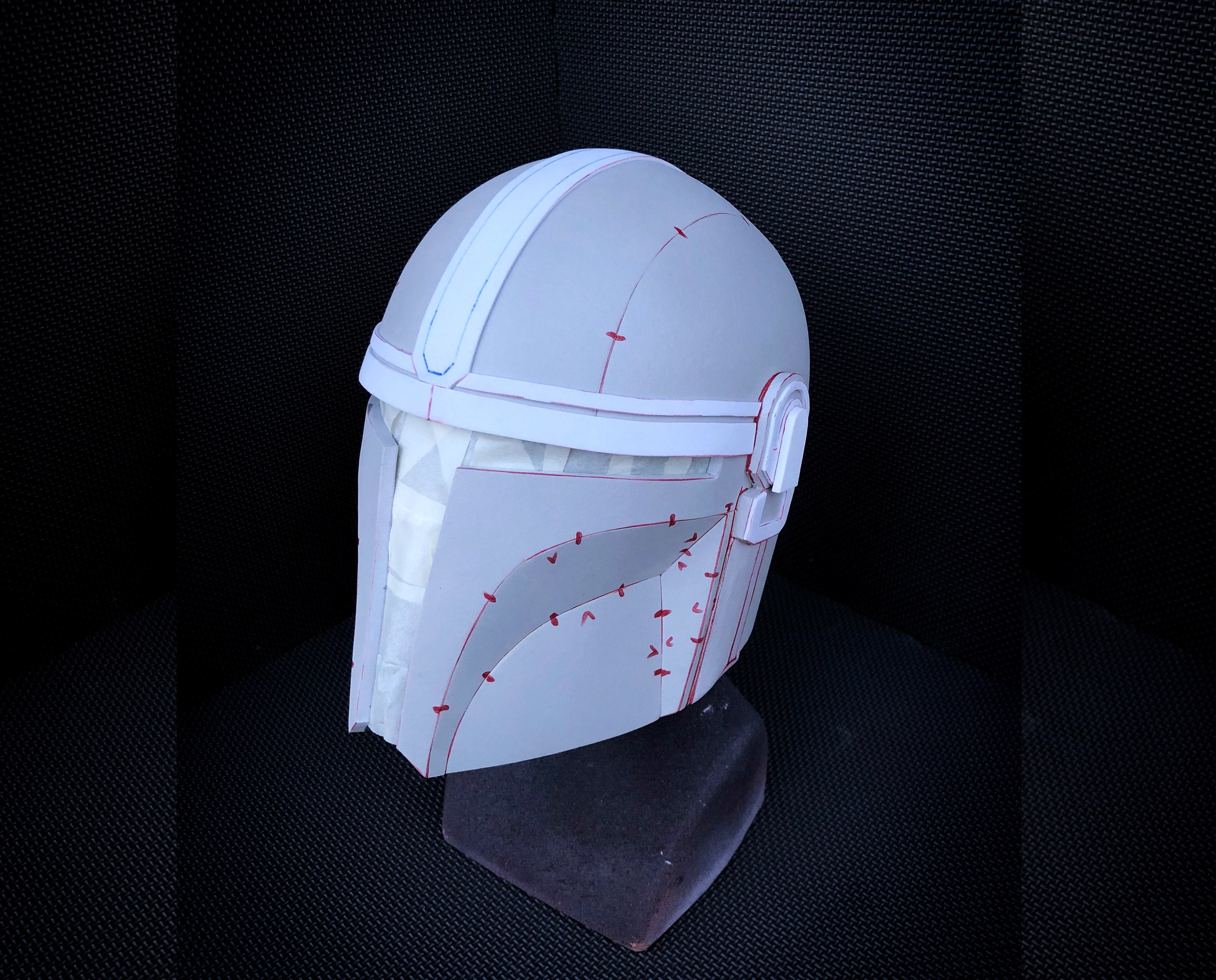 Mandalorian Helmet Foam Template Etsy