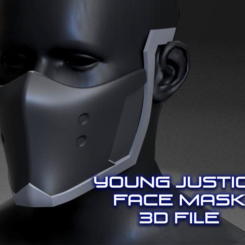Young Justice Face Mask 3D File picture