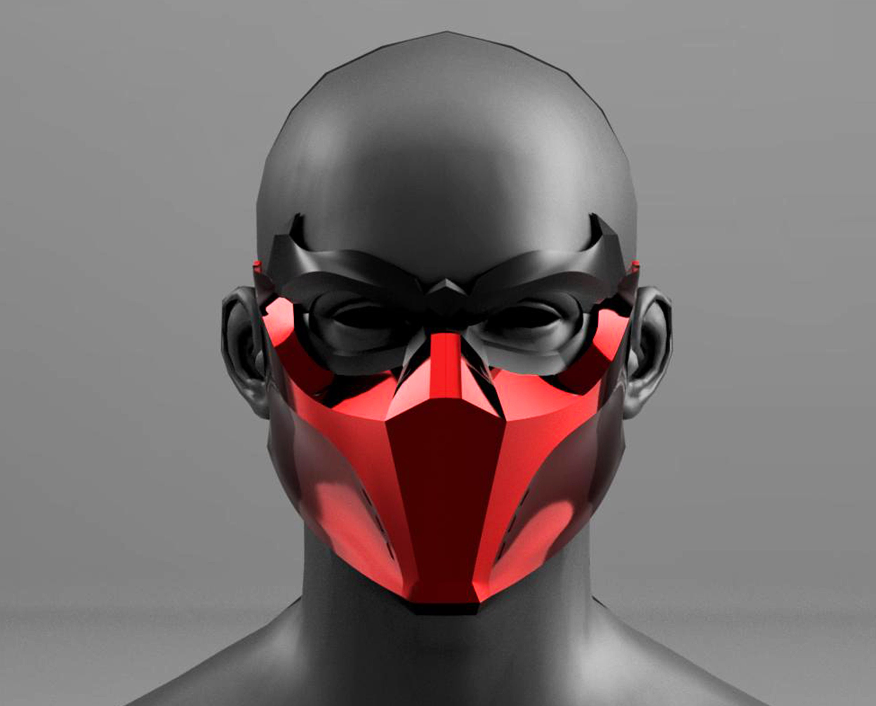 Red Hood Outlaw Mask 3D Print File Etsy Australia
