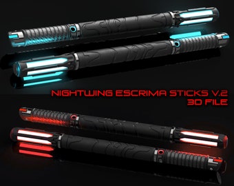 Nightwing Escrima Sticks V.2 3D File
