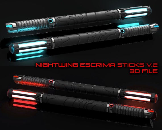 Nightwing Escrima Sticks V.2 3D File - Etsy