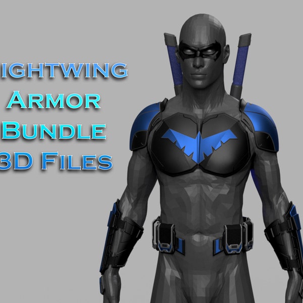 Archivos 3D del paquete de armadura Nightwing