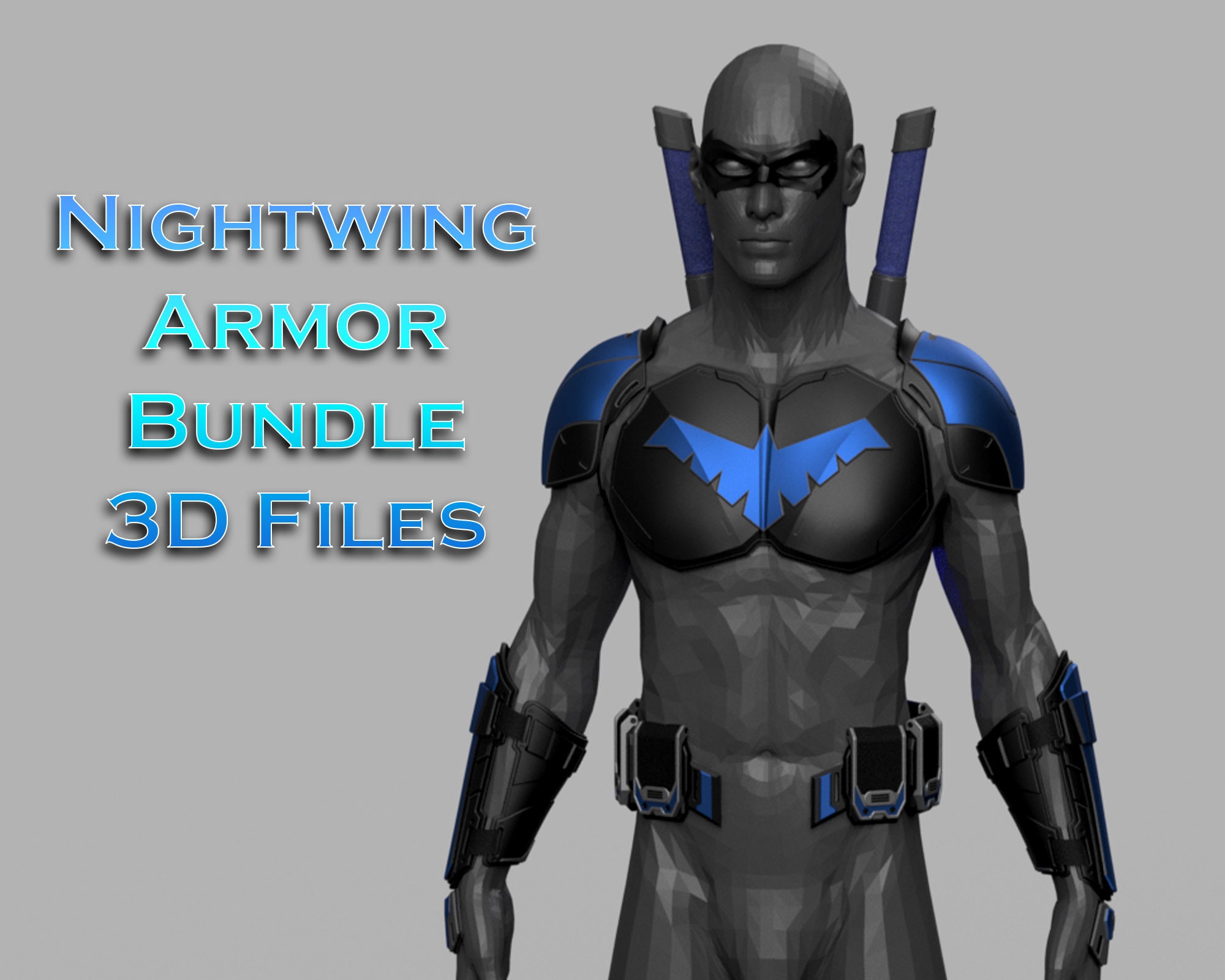 DCU TITANS NIGHTWING 3D Printable Full Armor (Instant Download) 