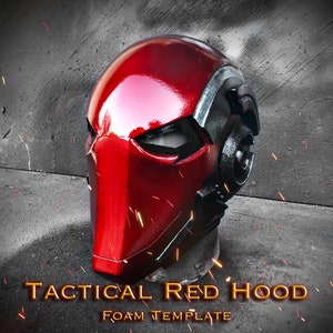 Tactical Red Hood Helmet Foam Template