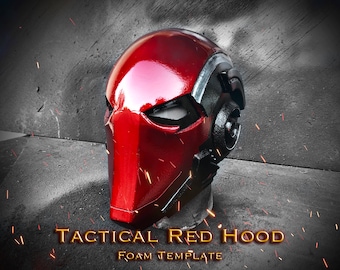 Tactical Red Hood Helmet Foam Template