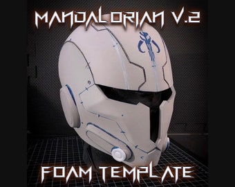 Mandalorian Style Foam Helmet Template