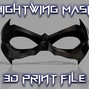 Nightwing Mask 3D Print File