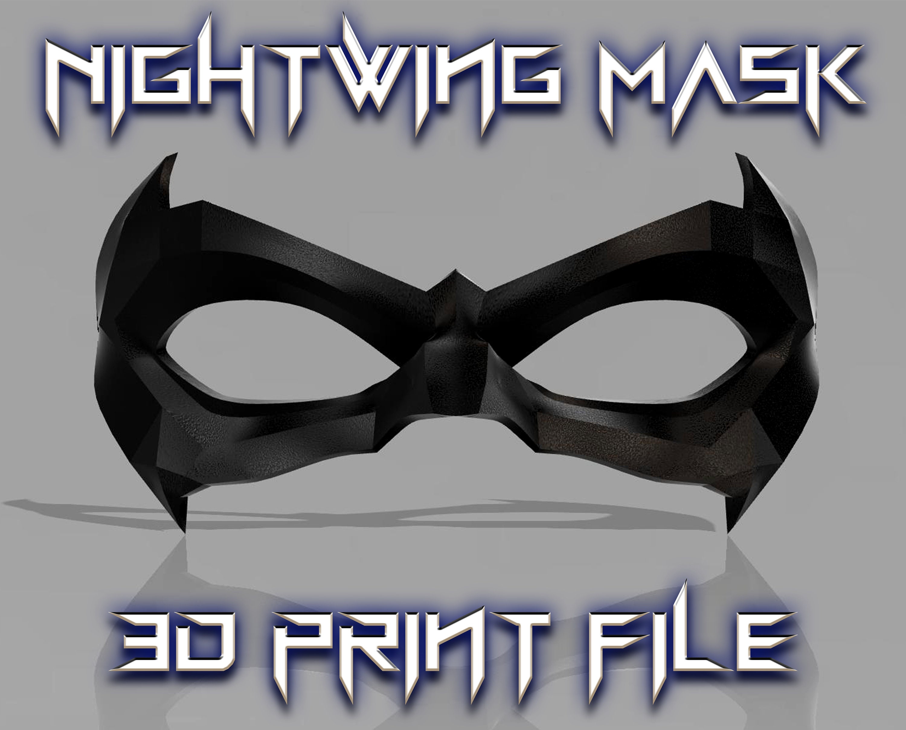 Nightwing Mask 3D Print File Etsy