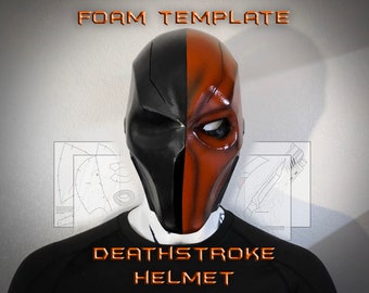 Deathstroke Helmet PDF Template