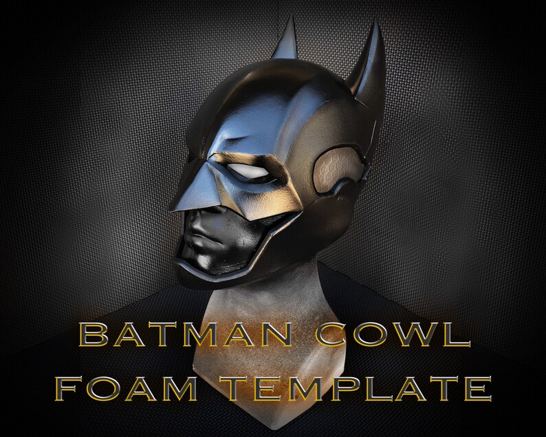 Batman Cowl Foam Template Etsy