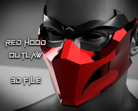 Red Hood Outlaw Mask 3D Print File - Etsy Australia