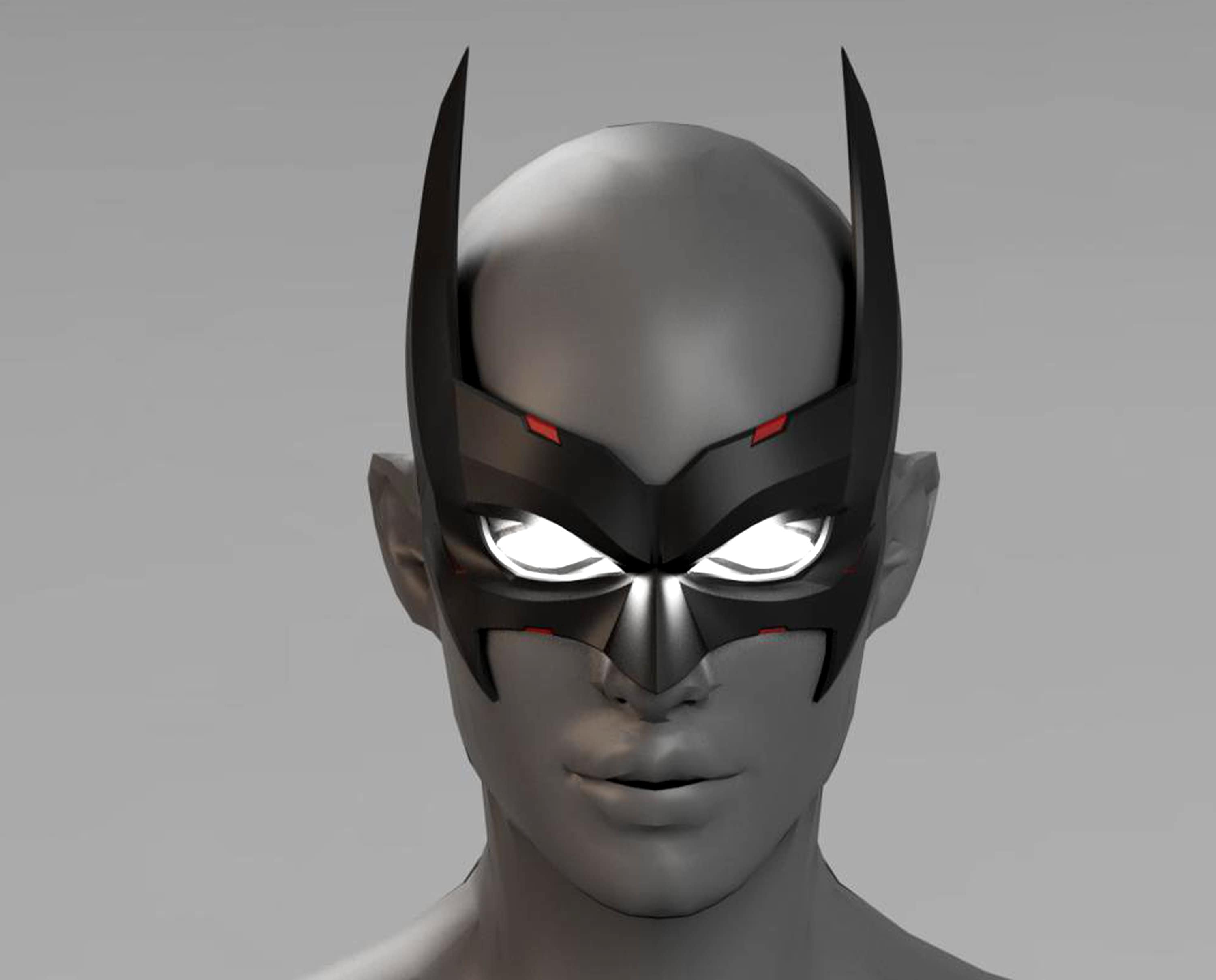 3D-bestand Batwoman Mask - Etsy België, image size:3000x2418