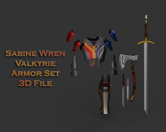 Sabine Wren Valkyrie Armor Pack 3D Files