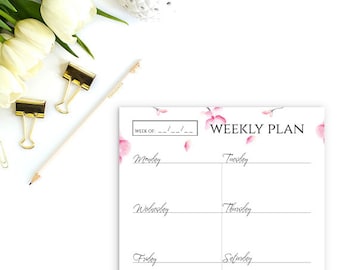daily planner printable printable daily planner a5 planner etsy