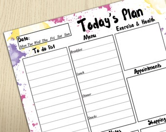planner inserts a5 printable planner college student etsy