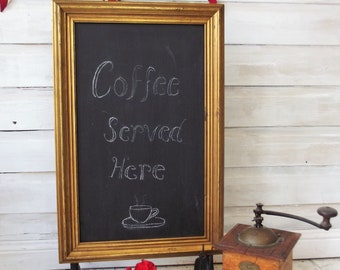 Lavagnetta Da Cucina In Legno Stile Rustico - Con Scritta 'Notes', Vassoio E Gesso - Foto 4